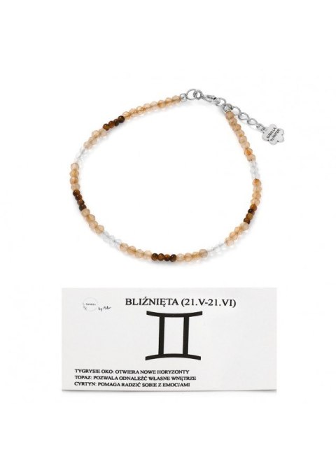 BRANSOLETKA DO ZNAKU ZODIAKU BLIŹNIĘTA