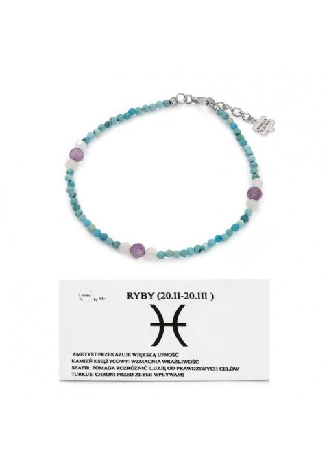 BRANSOLETKA DO ZNAKU ZODIAKU RYBY