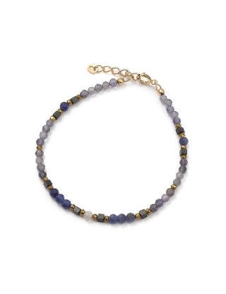 Bransoleta ROZETA Labradoryt 925