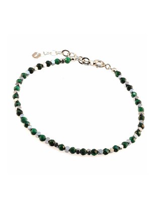 Bransoletka AGATHA Malachit 925
