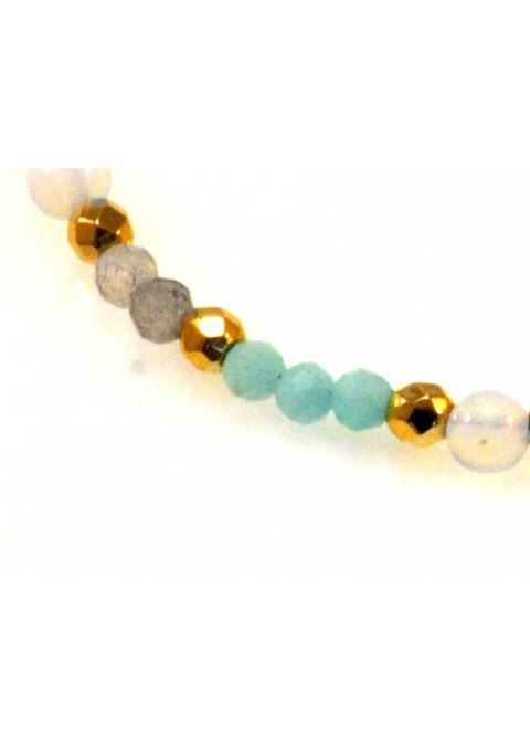 Bransoletka Amazonit Opal 925