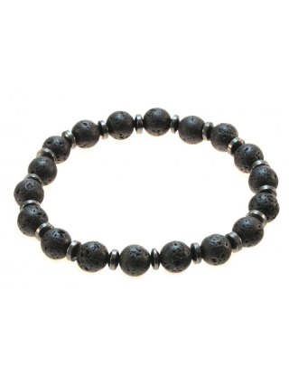 Bransoletka Andres Hematyt Lawa