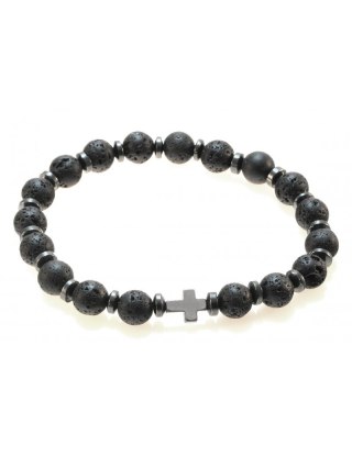 Bransoletka Emilio Hematyt Lawa