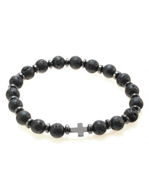 Bransoletka Emilio Hematyt Lawa