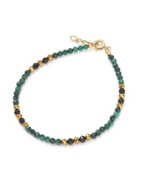 Bransoletka GREEN Malachit 925