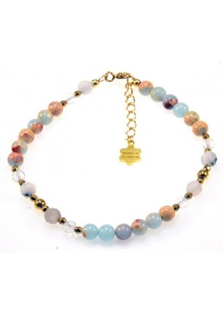 Bransoletka Kryształ Jaspis 925