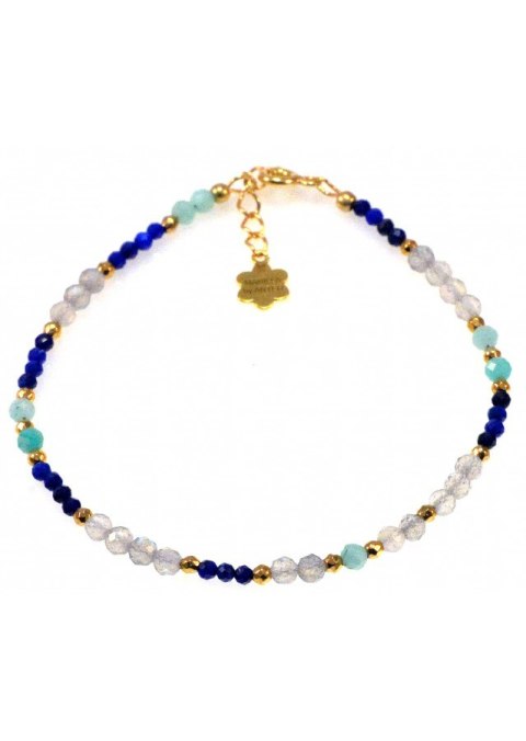 Bransoletka Labradoryt Lapis 925