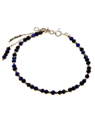 Bransoletka Lapis Hematyt 925