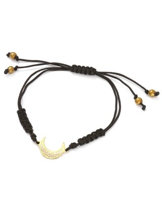 Bransoletka MOON na sznurku 925