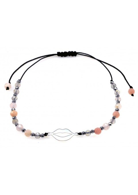 Bransoletka Makrama Kwarc 925