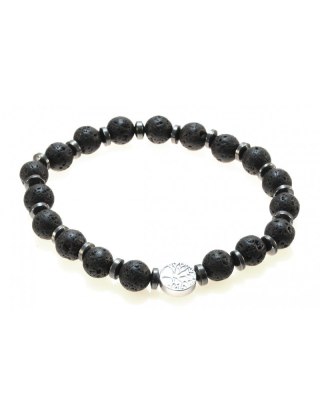 Bransoletka Ramón Hematyt Lawa