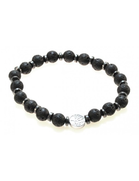 Bransoletka Ramón Hematyt Lawa