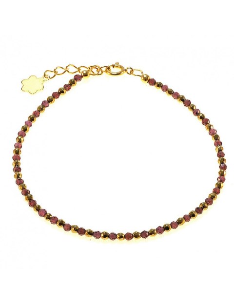 Bransoletka Rubin Hematyt 925