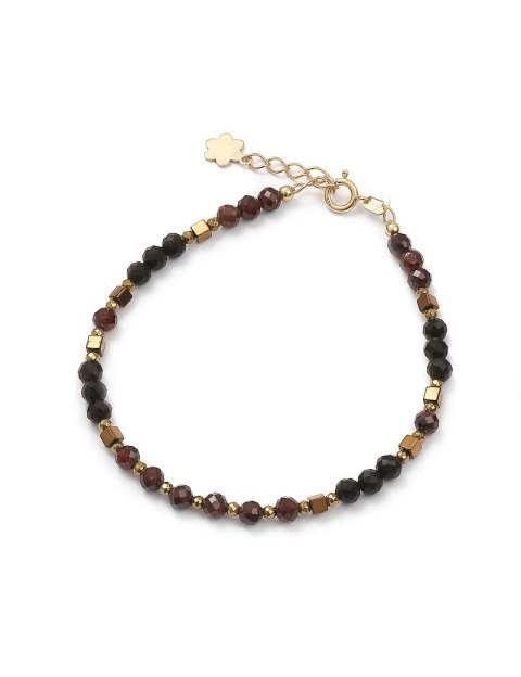 Bransoletka SŁOŃCE Granat 925