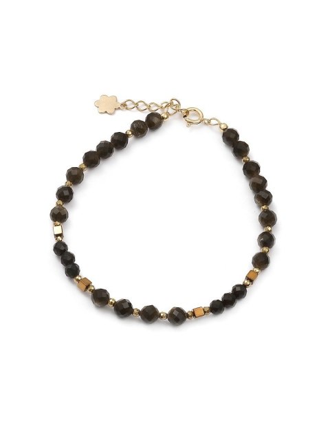 Bransoletka SUNFLOWER Kwarc dymny 925