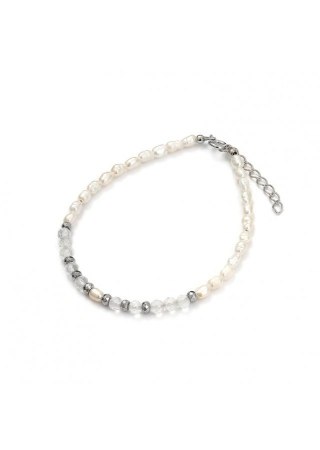 Bransoletka Ślubna Kryształ Górski 925