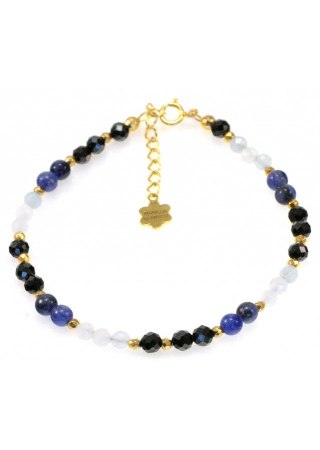 Bransoletka Sodalit Spinel 925