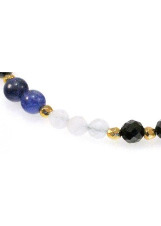 Bransoletka Sodalit Spinel 925