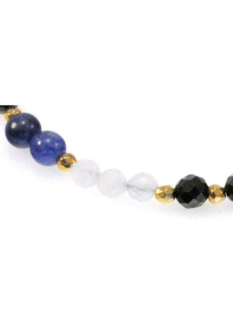 Bransoletka Sodalit Spinel 925