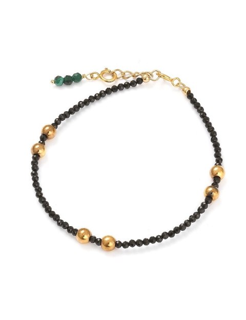 Bransoletka Spinel Hematyt 925