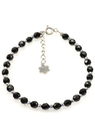 Bransoletka Spinel Hematyt 925