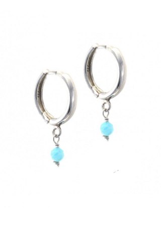 Kolczyki z amazonitem