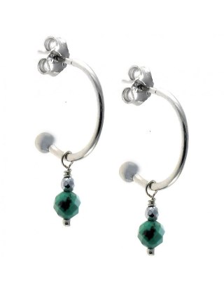 Kolczyki z magnezytem