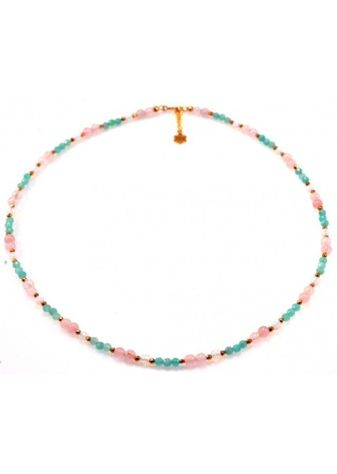 Naszyjnik Amazonit Kwarc 925