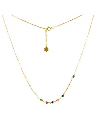 Naszyjnik Fiesta Rubin 925