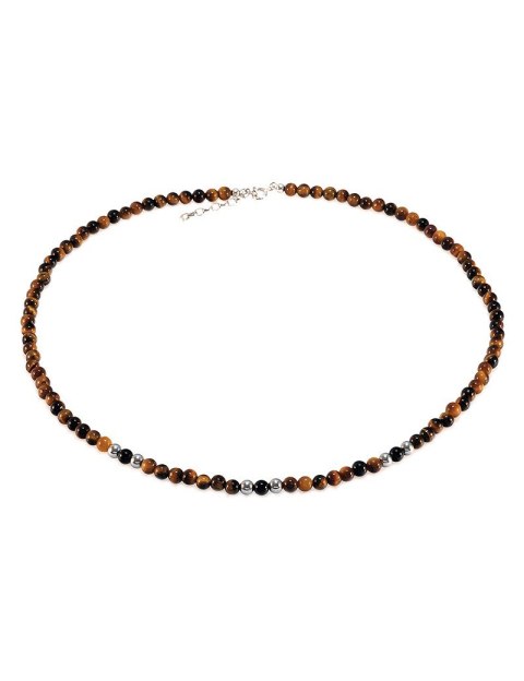 Naszyjnik JERRY Tygrysie Oko 925