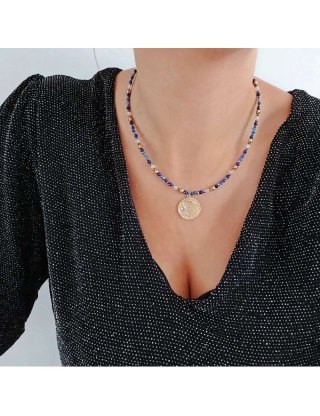 Naszyjnik KSIĘŻYC Lapis 925