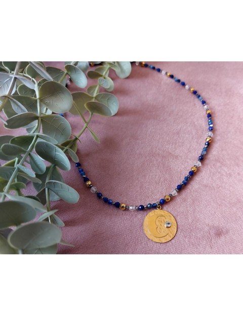 Naszyjnik KSIĘŻYC Lapis 925