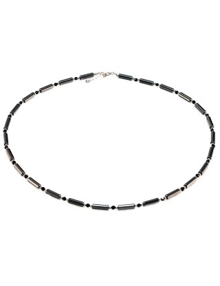 Naszyjnik Hematyt Turmalin 925