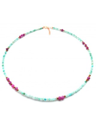 Naszyjnik Z Kamienia Amazonit 925