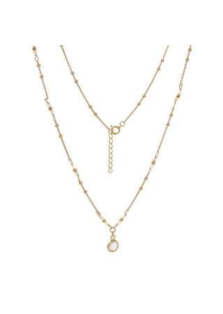 Naszyjnik ślubny Kryształ górski 925