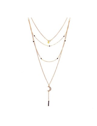 Naszyjnik z księżycem Spinel 925