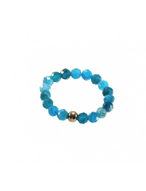 Pierścionek Elastyczny Apatyt 925