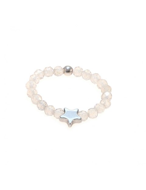 Pierścionek GWIAZDKA Labladoryt 925