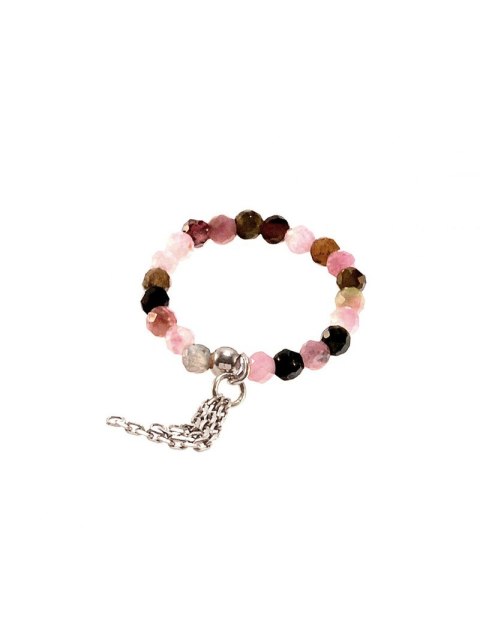 Pierścionek ŁAŃCUSZKI Turmalin 925