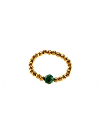 Pierścionek elastyczny Hematyt