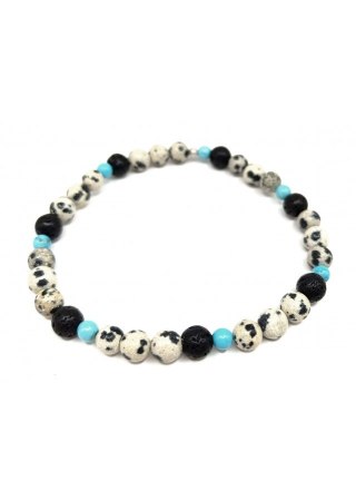 BRANSOLETKA MĘSKA JASPIS