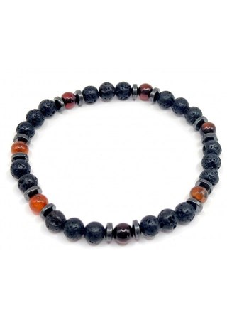 Bransoletka Agat pomarańczowy