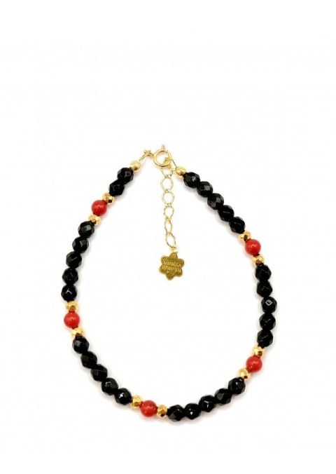 Bransoletka BLACK&RED 925