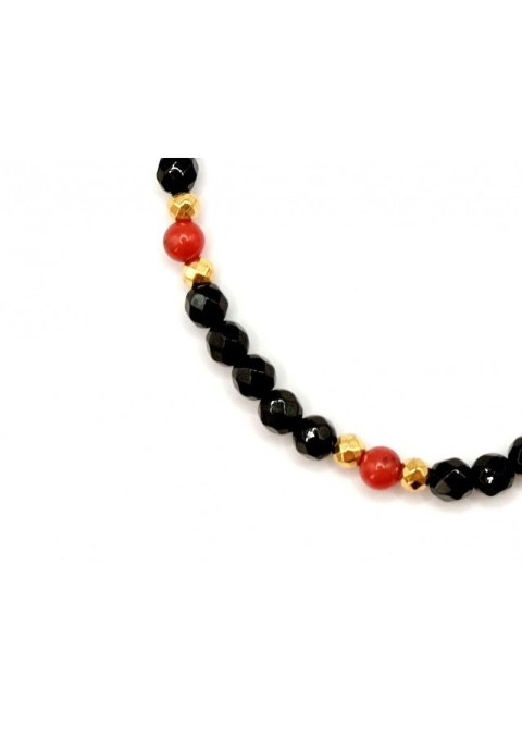 Bransoletka BLACK&RED 925