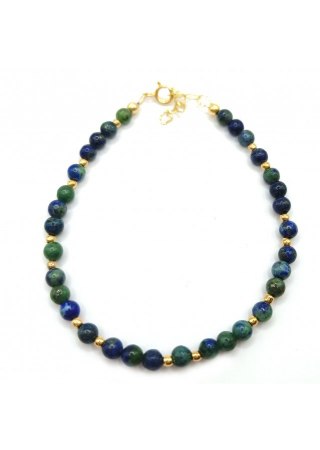 Bransoletka CHRYZOKOLA POPRAWA NASTROJU 925