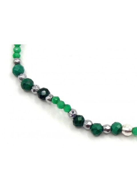 Bransoletka GREEN MALACHIT 925