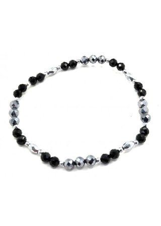 Bransoletka Hematyt Turmalin 925