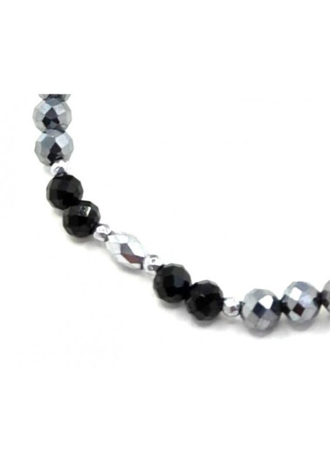 Bransoletka Hematyt Turmalin 925