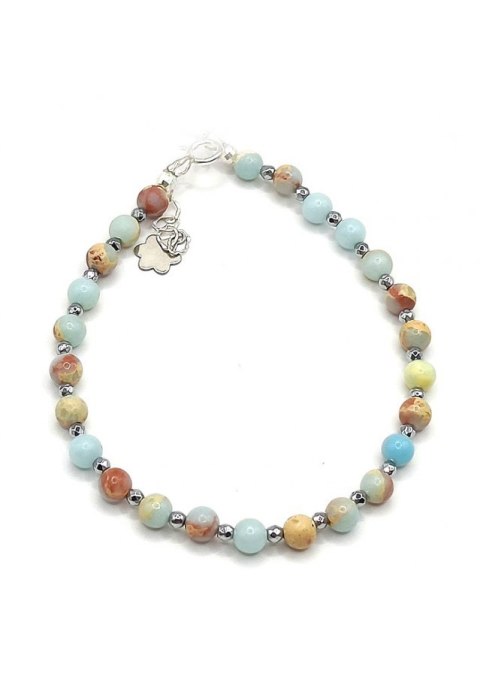 Bransoletka JASPIS CESARSKI 925