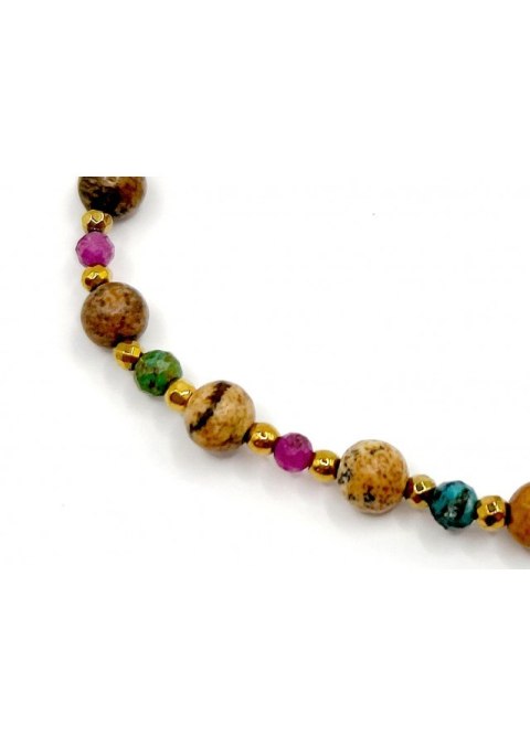 Bransoletka Jaspis 925